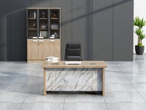 China Factory Yifa Economic 160cm 180cm <strong>200cm</strong> School Furniture Wooden Lshaped Management Office <strong>Desk</strong> Model YF0201103 - Product Image 2