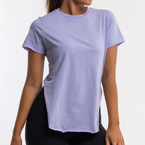 ขายส่งผู้หญิงยาวเต็มยิมเสื้อยืดผ้าฝ้าย100% ที - Product Image 6