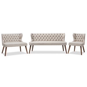 Industrial PU <b>Leather</b> Sectional Sofa Set for Living Room by Enterenprise - Product Image 3