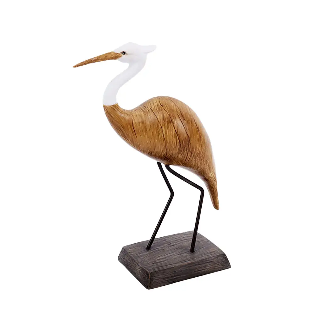 Fashion Home Accents Tabletop Decor Cast Poly Resin Crane Decor