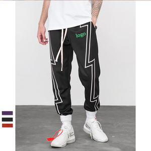 2021 New Arrivals Fire Vintage Trousers <b>Mens</b> 3M Reflective <b>Line</b> <b>Men</b> <b>Jogger</b> Sweatpants <b>Men</b> Track Pants Polyester / Cotton <b>Fleece</b> - Product Image 1