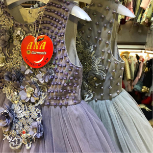 Vestido de satén de alta calidad para niñas, ropa de fiesta de boda, cumpleaños y bebé, Color rojo sólido, con lazo - Product Image 5