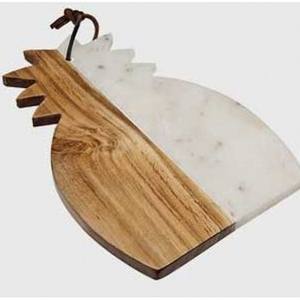 Tabla de cortar decorativa Material de madera y mármol Forma rectangular Cocina Verduras Frutas y queso 14x10x0,5 pulgadas - Product Image 5