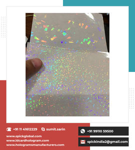 Película holográfica 3D transparente para trabajos artísticos, para etiquetas y envolturas de regalo - Product Image 6