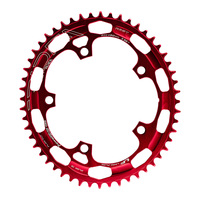 Platos de Cadena para Bicicleta de Carretera y Plegable Fabricados en Taiwán, 130mm BCD W3T Ovalados de 5 Brazos con Dientes Estrechos y Anchos