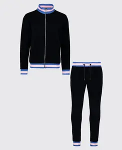 Số Lượng Lớn Bán Buôn Giá Rẻ Stylish Tùy Chỉnh Sweatsuit Được Trang Bị Màu Xám Sweatsuit Chạy Bộ Bán Buôn Men Slim Fit Tracksuit