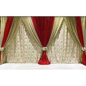 Hermosas cortinas de fondo de lentejuelas ligeras modernas para eventos de bodas indias y musulmanas - Product Image 1