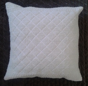 Housse de coussin en coton 100% tricotée à la main, taille personnalisée - Product Image 2