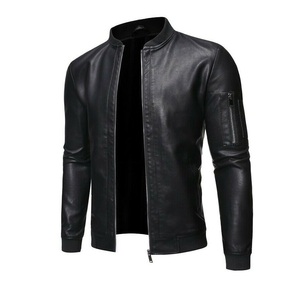 Veste à fermeture à glissière unisexe, tenue décontractée, en véritable peau d'agneau, en noir, à la mode, disponible en toutes les couleurs, fabriqué au Pakistan, nouveau - Product Image 2