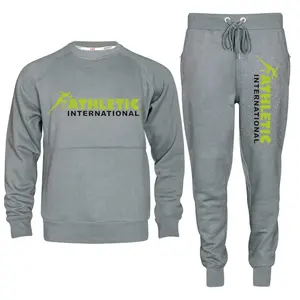 Men Customize sportswear Training Sweatsuit jumpsuit wholesale