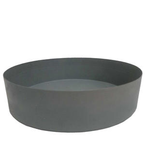 Assiette de service à dîner Fanciable Brillant Couleur Crème Fer Forme Ronde Assiette de Service Alimentaire pour Plat de Restaurant Fait à la Main - Product Image 4