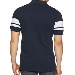 เสื้อโปโลแขนสั้นลำลองสำหรับผู้ชายไซส์ใหญ่พิเศษแฟชั่นวินเทจปักโลโก้วัสดุสแปนเด็กซ์ - Product Image 4