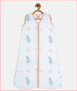 Sac de couchage d'hiver en mousseline de coton biologique certifié GOTS 100% Babies Custom Printed Animal Cartoon Tog Layers Christmas - Product Image 1