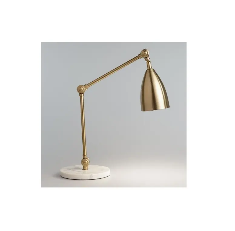 Modern classic S.Steel Gold Writing Table lamp handmade personalized fancy stylish elegant designer customized