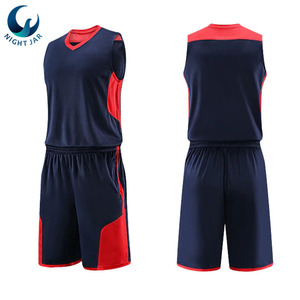 Custom Sublimation Blank OEM Reversible Mesh Basketball Uniform Jersey and Shorts Set - Product Image 2