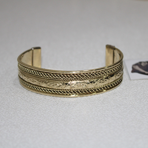 Gemelos tejidos de latón fino con diseño personalizado, brazalete con diseño de cuerda para mujer, moda en el último diseño para boda - Product Image 2