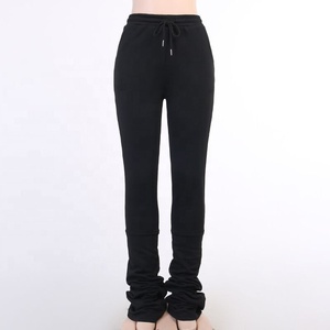 Pantalon de jogging imprimé pour femme, vêtement de rue, personnalisé, Patchwork plissé - Product Image 4