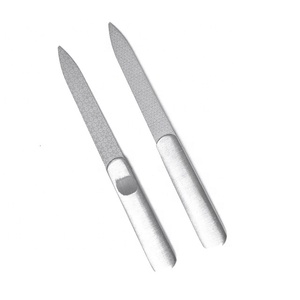 Outil de manucure et de pédicure en acier inoxydable, lime à ongles, soins personnels, vente en gros, - Product Image 2
