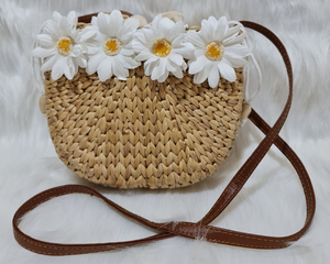 100% Natural <b>Material</b> Water Hyacinth Handbag Seagrass <b>Bags</b> Women Tote Beach <b>Bag</b> Eco Friendly and Durable <b>Bags</b> - Product Image 4