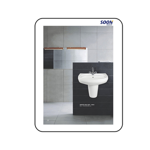Lavabo de salle de bain moderne, nouveau Design moderne avec demi-socle des fabricants indiens - Product Image 1