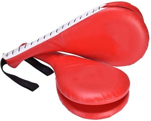 เป้าซ้อมคาราเต้เทควันโดคู่เตะแพดเดิล,เป้าฟลอปปี้ Mitts Sialkot Factory - Product Image 1
