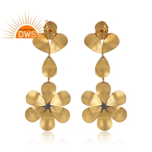 Pendientes Largos con Diseño Floral de Calcedonia Azul 2026, Última Moda, para Fabricantes de Joyería de Diseño Personalizado - Product Image 4