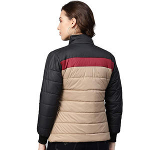 Cómodas chaquetas acolchadas para mujer 2025, cremallera de moda, tela de nailon/poliéster transpirable de gran tamaño - Product Image 2
