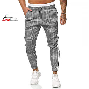 Pantalones de chándal ajustados para hombre, pantalón de chándal informal para Fitness, para gimnasio, de pista, color negro - Product Image 2