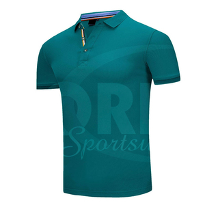 Offre Spéciale hommes 100% coton tricoté pour Polo haute nouvelle chemise de Golf vierge à manches courtes solide imprimé motif broderie - Product Image 2