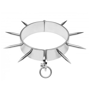 ปลอกคอ BDSM แบบมีหนาม ทำจากสแตนเลสคุณภาพสูง ปรับแต่งได้ ของเล่นทางเพศสำหรับผู้ใหญ่ ยี่ห้อ IRISCO - Product Image 4