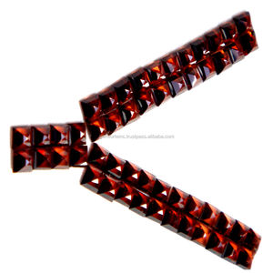 Piedra preciosa de corte facetado suelta plana de pera ovalada cuadrada de rojo granate natural a los mejores precios de fábrica proveedor de Fabricante a granel - Product Image 5