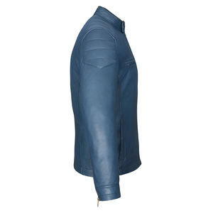 Men's Black Genuine Lambskin Leather Biker Jacket VINTAGE REAL MOTORCYCLE JACKETS for MEN - Product Image 3