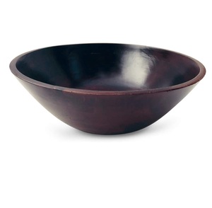Cuenco de madera con Mango para ensalada, 12 pulgadas, nogal oscuro, para comida o decoración - Product Image 1