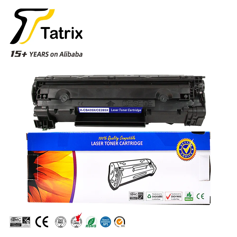 Tatrix CB435X CE285X 435X 285X Совместимый лазерный Черный тонер-картридж для принтера HP LaserJet P1106 CB435X ce285xтонер-картридж