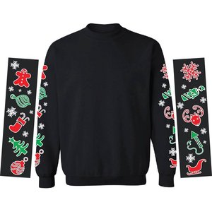 2024 Unisex Feliz Navidad gráfico impreso sublimado sudaderas y sudaderas con capucha para hombres y mujeres 100% algodón temporada de invierno - Product Image 2