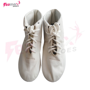 Chaussures de danse jazz extensibles en cuir et caoutchouc pour femmes et filles, avec logo OEM personnalisé, semelle intermédiaire en PU et doublure en coton, vente en gros FEZMAX WEAR - Product Image 3