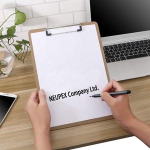 Accessoires de papeterie scolaire, pince à fil A4 en métal discret, en bois MDF - Product Image 4