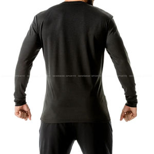 T-shirt à manches longues pour hommes, haut personnalisé, de haute qualité, pour l'entraînement à haute intensité, nouvelle collection, vente en gros - Product Image 3