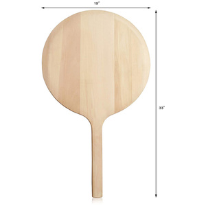Planche à découper en bois de manguier au design rond indien avec poignée pour ustensiles de cuisine et service de pizza pour usage alimentaire - Product Image 4