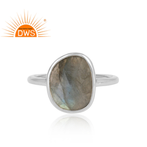 Natural Fire Labradorite Gemstone <b>Ring</b> Womens Jewelry Wholesale Manufacturer Supplier Classic Collection - Product Image 2