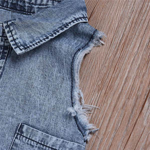 Mono de algodón con lazo rojo y escote Irregular para niña, ropa de verano, nuevo estilo, 2021 - Product Image 3