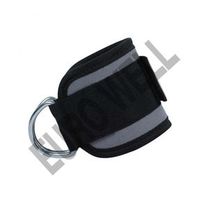 Boucle de sangle de cheville à anneau en D réglable confortable poignets de cheville de gymnastique avec sangles rembourrées de protection pour l'haltérophilie vêtements de Fitness - Product Image 5