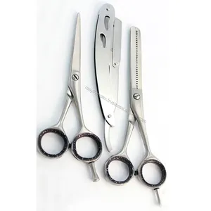 Hair Scissors and Razor for Barbershop Salon Accessories