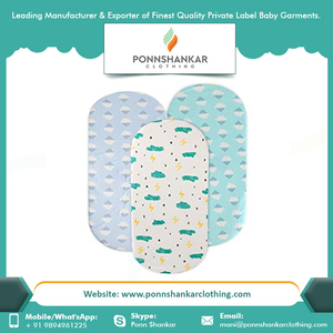 Literie de bébé en mousseline de coton de couleur unie, drap-housse pour berceau, drap imperméable, nouveauté 2023 - Product Image 3