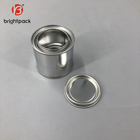 Mini boîtes rondes vides en étain, taille 150ml /250ml, avec couvercle à levier, pour peinture et bougies