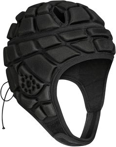 Protège-tête de rugby personnalisé Bulls HRM-522 en plastique et peau de mouton pour les sports, unisexe - Product Image 5