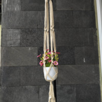 Vente en gros de supports de plantes en macramé bohème en coton faits à la main de qualité supérieure, écologiques, couleur et taille personnalisées, décoration intérieure Budivis