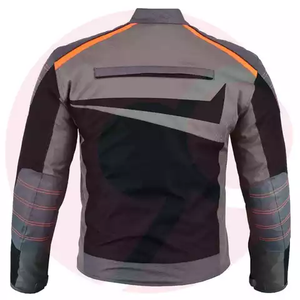 Veste de moto réversible de haute qualité respirant imperméable Logo personnalisé toile tricotée 100% coton en cuir véritable taille XL - Product Image 1