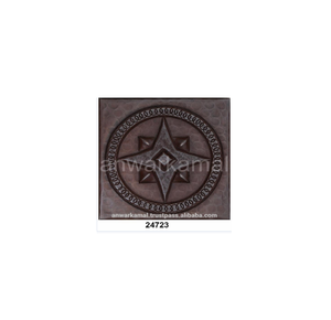 Carreaux décoratifs pour la maison en cuivre antique martelé pour les murs - Product Image 2