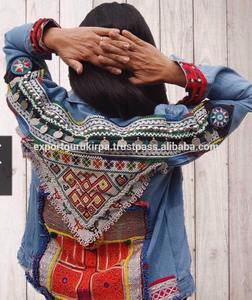 แจ็คเก็ตยีนส์สไตล์โบฮีเมียนลายชนเผ่า ดีไซน์ล่าสุด ปี 2018 - Product Image 2